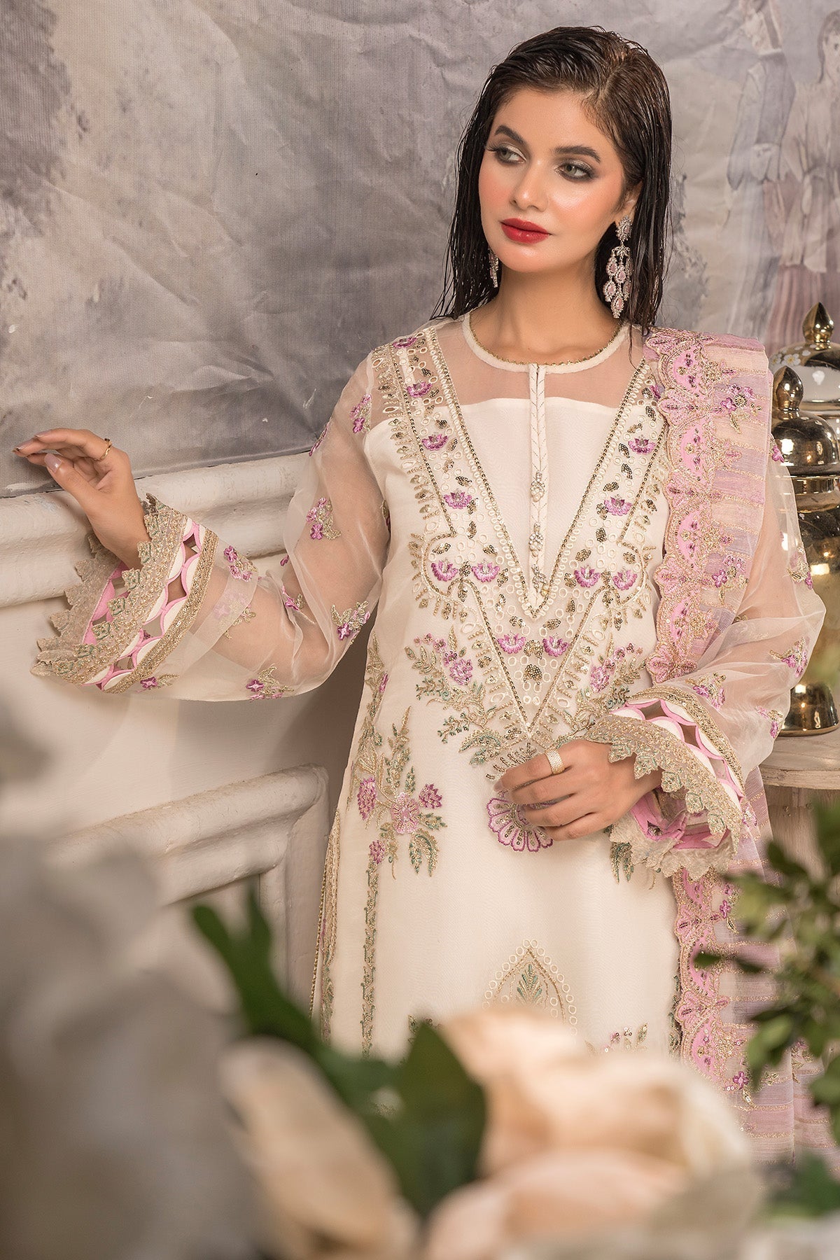 Imrozia Premium | Dilkash Formals | IP-108 Saanjh - Official Imrozia Premium - Agha Fabrics UK