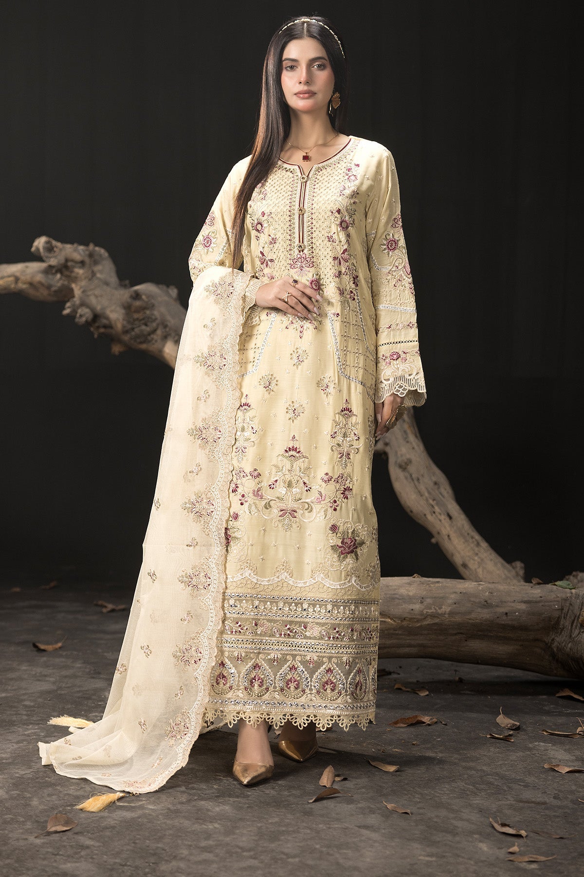 Imrozia Premium | Gulzar e Dil | I.P-97 Mehr - Official Imrozia Premium - Agha Fabrics UK