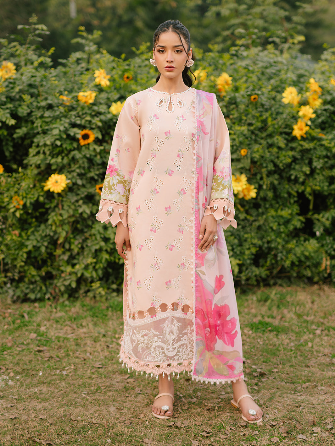 Parishay | Ivy Bloom Luxury Lawn | IVY-10 - Official Parishay - Agha Fabrics UK