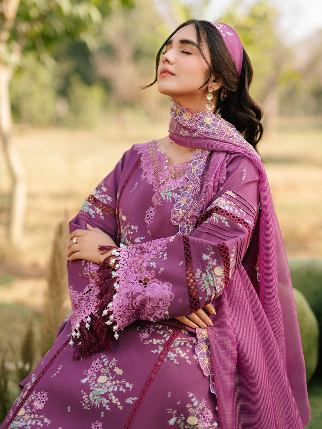 Parishay | Ivy Bloom Luxury Lawn | IVY-13 - Official Parishay - Agha Fabrics UK