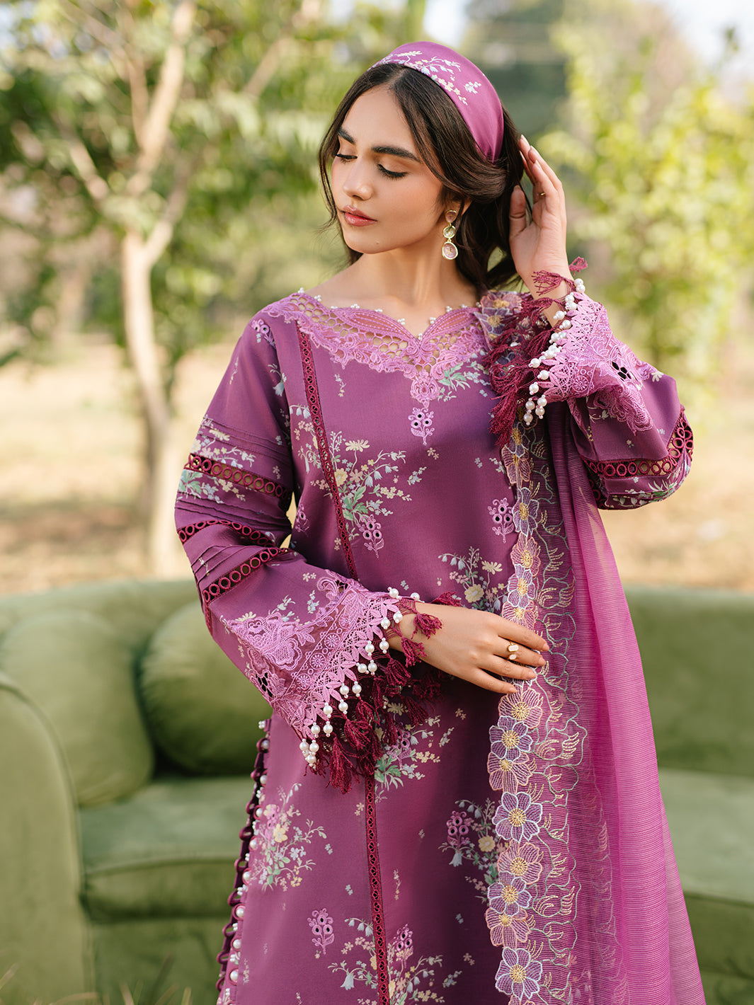 Parishay | Ivy Bloom Luxury Lawn | IVY-13 - Official Parishay - Agha Fabrics UK
