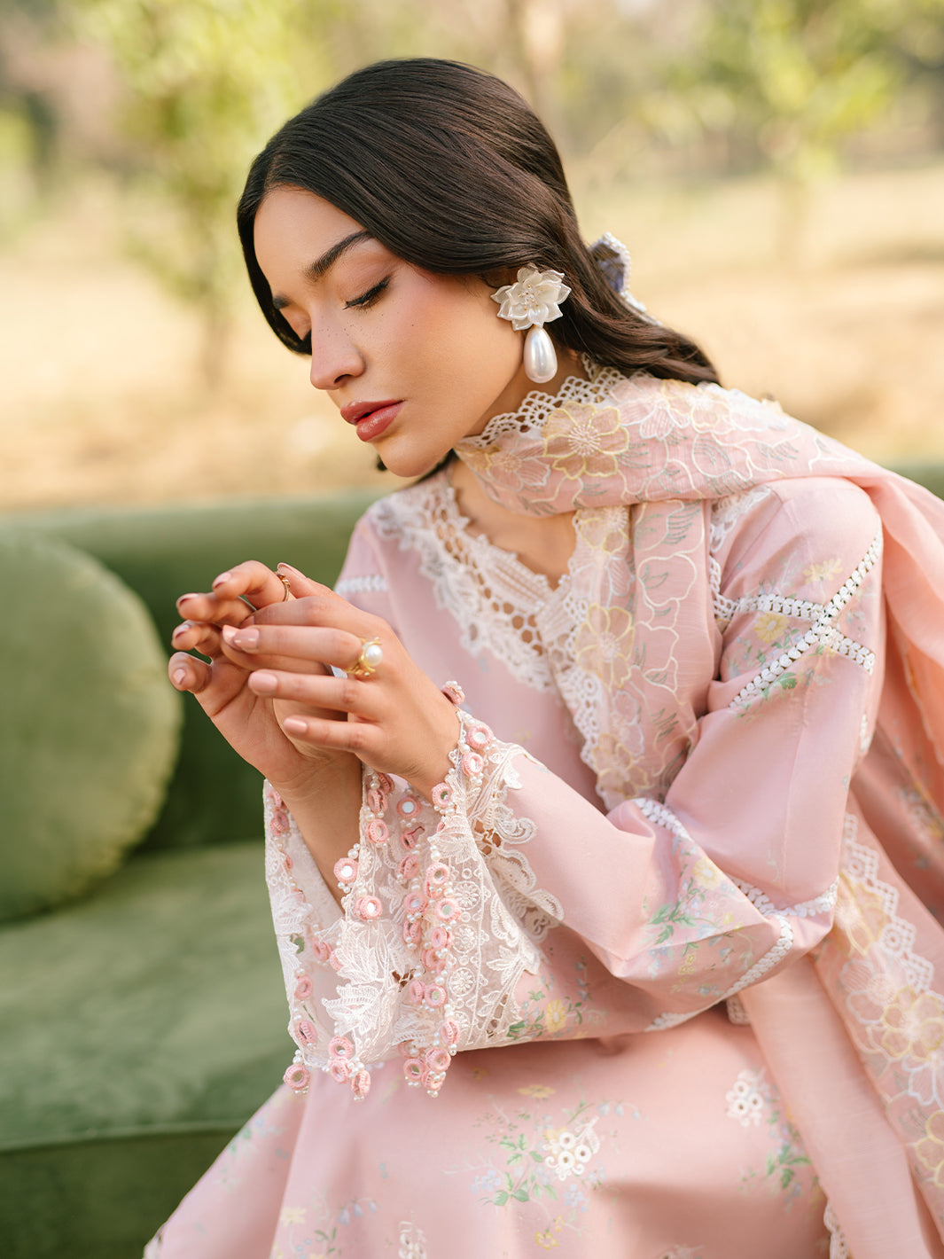 Parishay | Ivy Bloom Luxury Lawn | IVY-14 - Official Parishay - Agha Fabrics UK