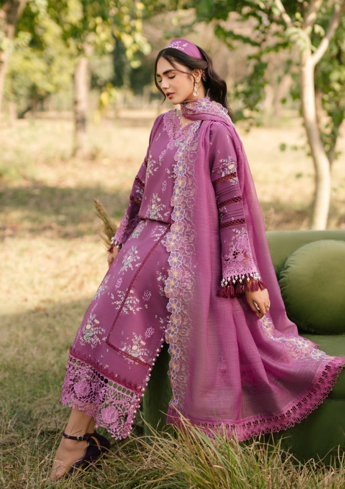 Lawn - Parishay - Ivy Bloom Printkari - D#13