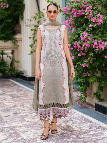 Parishay | Ivy Bloom Winter | IW-13 | 3 PC Winter - Official Parishay - Agha Fabrics UK