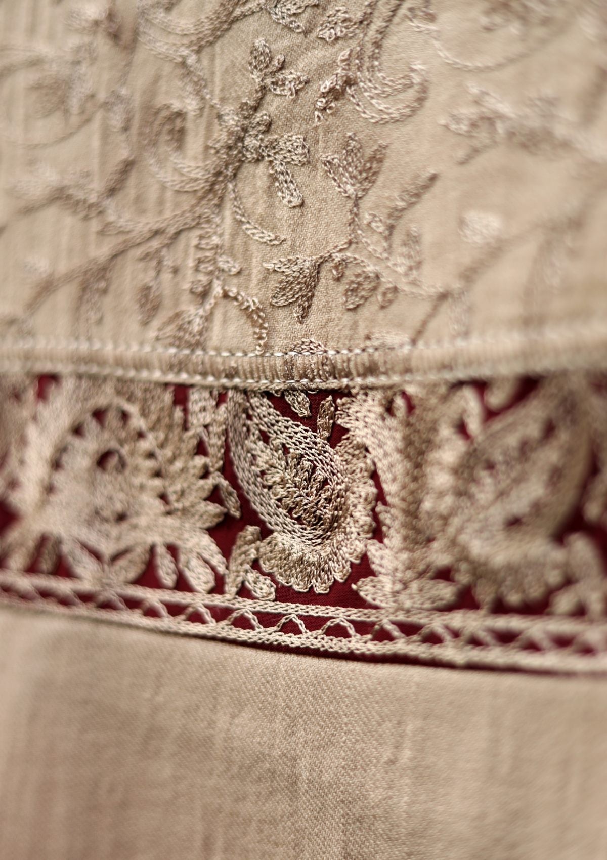 Ari Work Wool Shawl D - 75 - Skin - Official Shawls Niche - Agha Fabrics UK