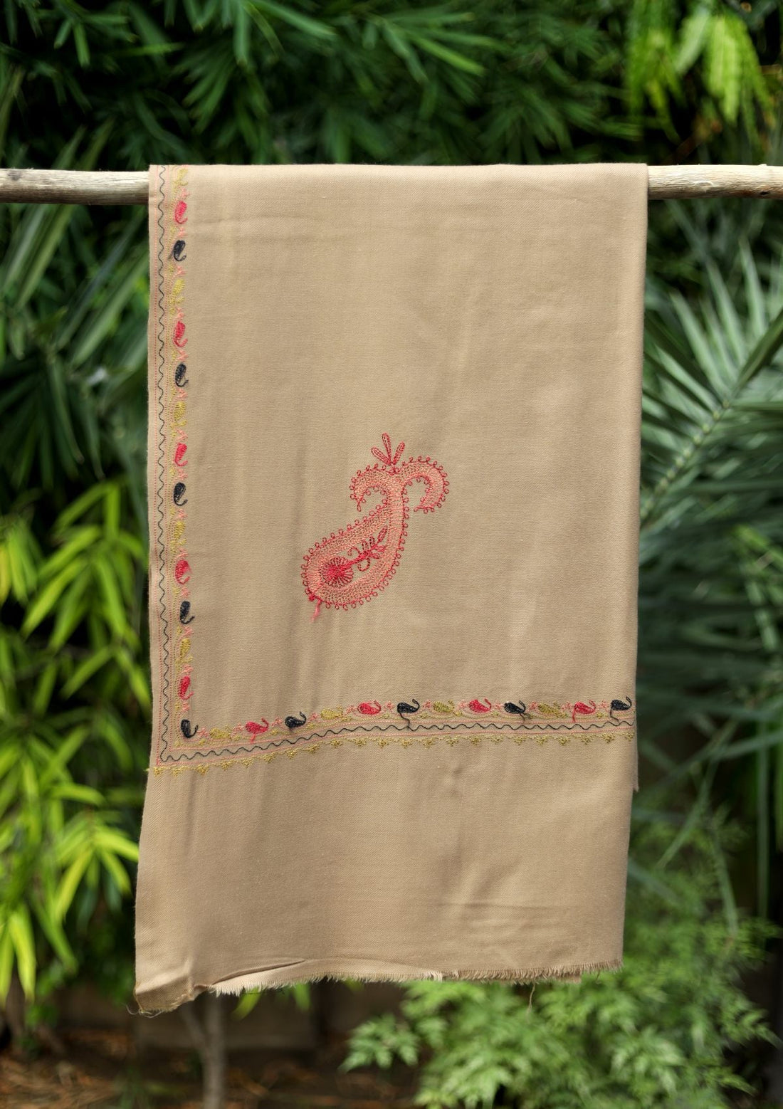 Ari Work Wool Shawl D - 102 - L Gold - Official Shawls Niche - Agha Fabrics UK