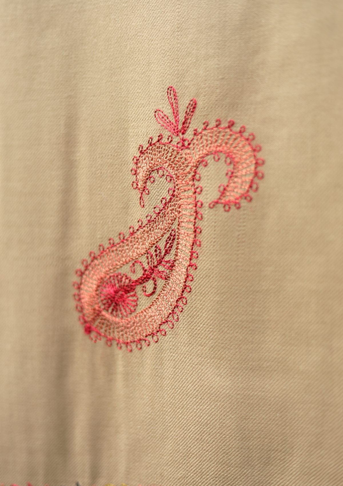 Ari Work Wool Shawl D - 102 - L Gold - Official Shawls Niche - Agha Fabrics UK