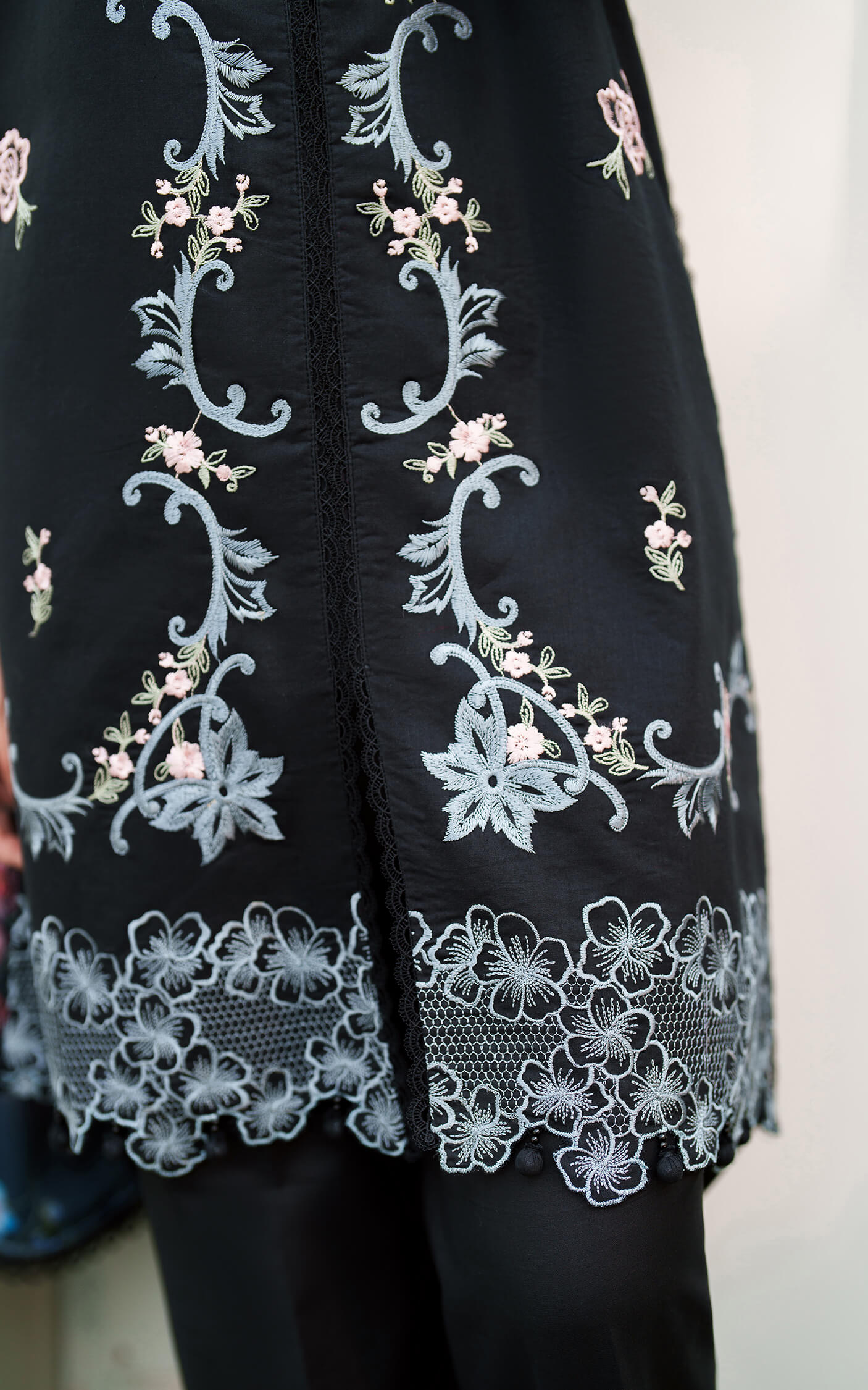 Asifa and Nabeel | Eden Cambric 25 | Ink Blossom ECU25-02 -  Asifa and Nabeel Ladies Clothes - Original Designer Dress - House of Maryam