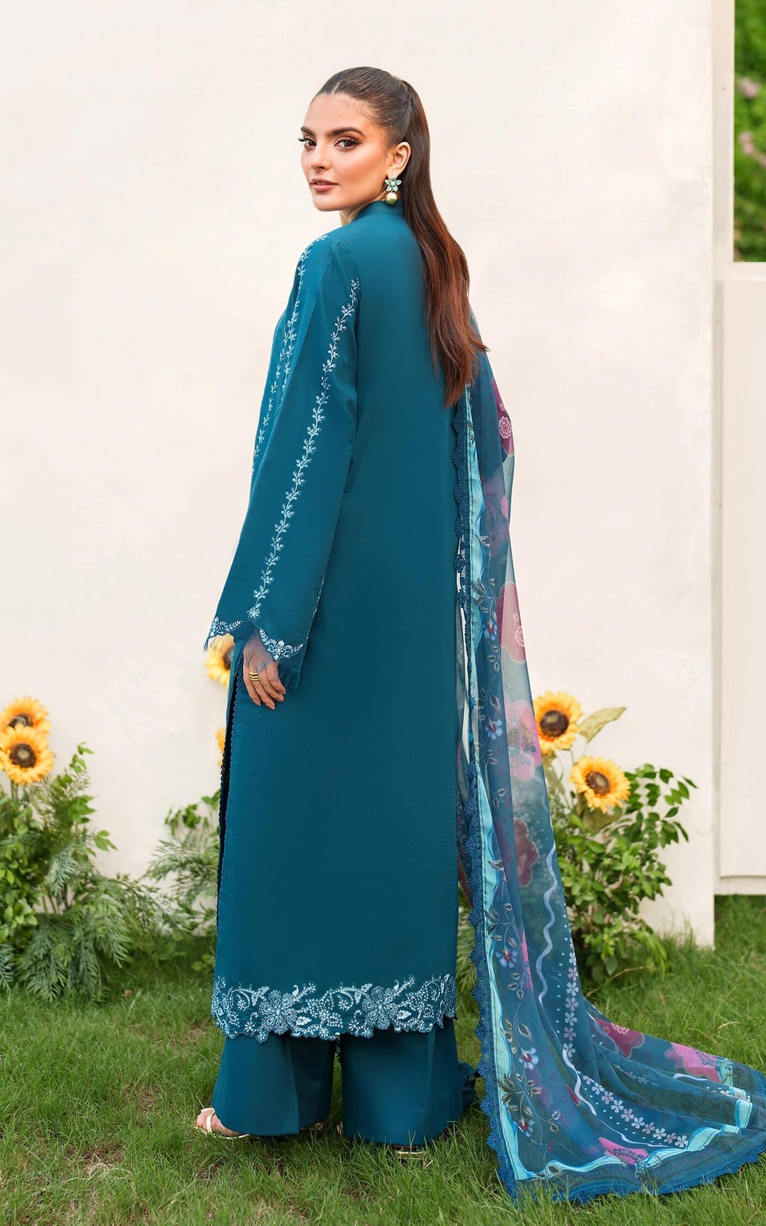 Asifa and Nabeel | Eden Cambric 25 | Iris Cloud ECU25-05 -  Asifa and Nabeel Ladies Clothes - Original Designer Dress - House of Maryam