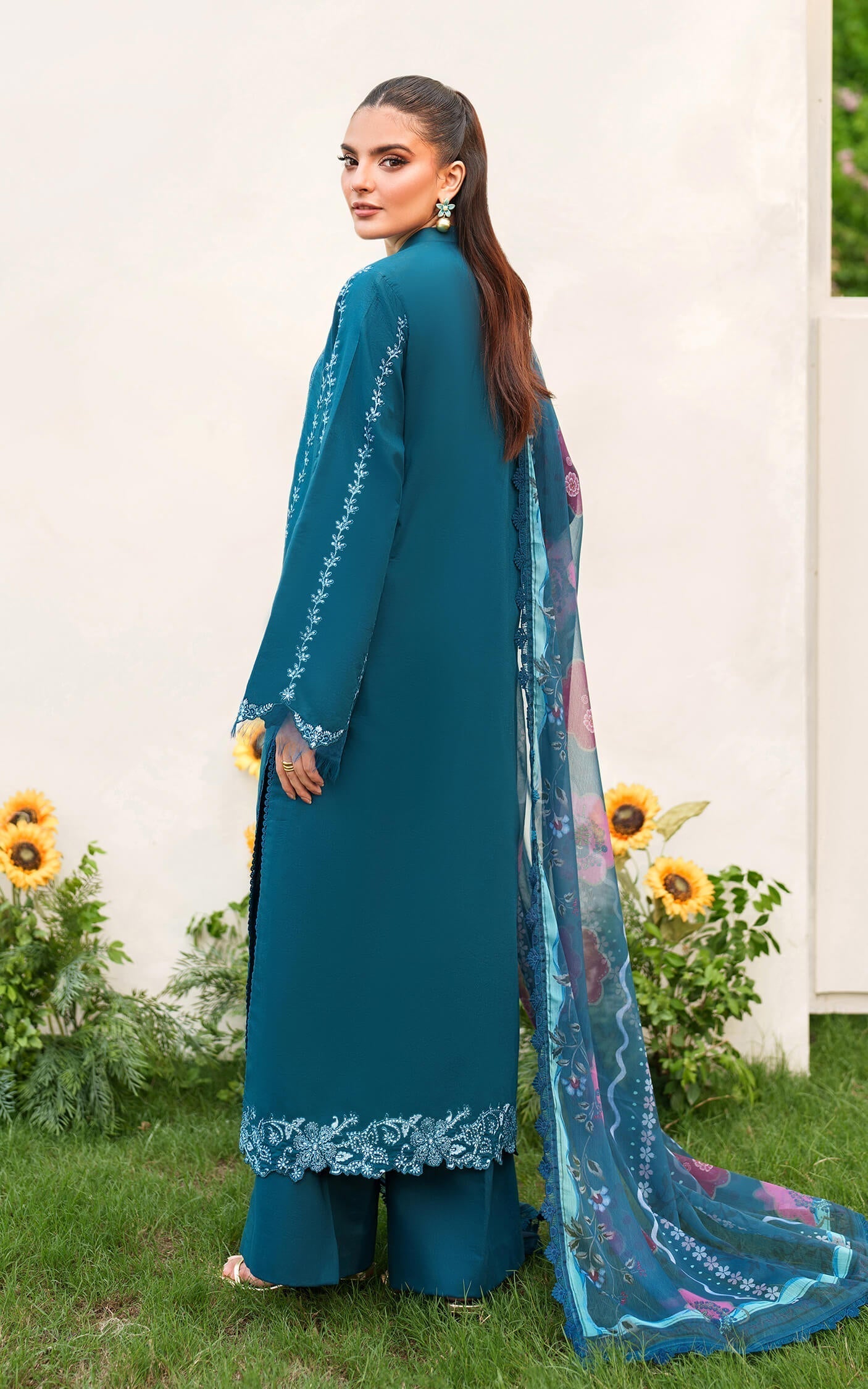 Asifa and Nabeel | Eden Cambric 25 | Iris Cloud ECU25-05 -  Asifa and Nabeel Ladies Clothes - Original Designer Dress - House of Maryam