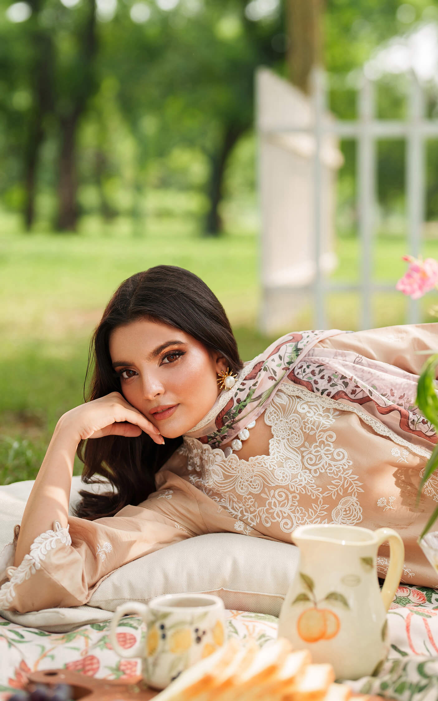 Asifa and Nabeel | Eden Cambric 25 | Ivory Haze ECU25-03 -  Asifa and Nabeel Ladies Clothes - Original Designer Dress - House of Maryam