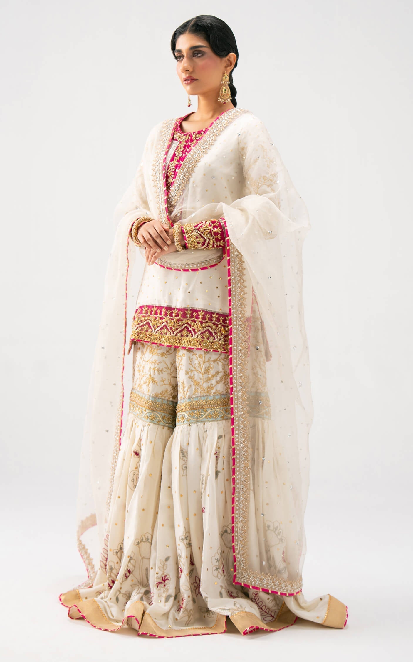 Asifa and Nabeel | Lyle Luxury Formals 25 | Ivory Radiance - Official Asifa and Nabeel - Agha Fabrics UK