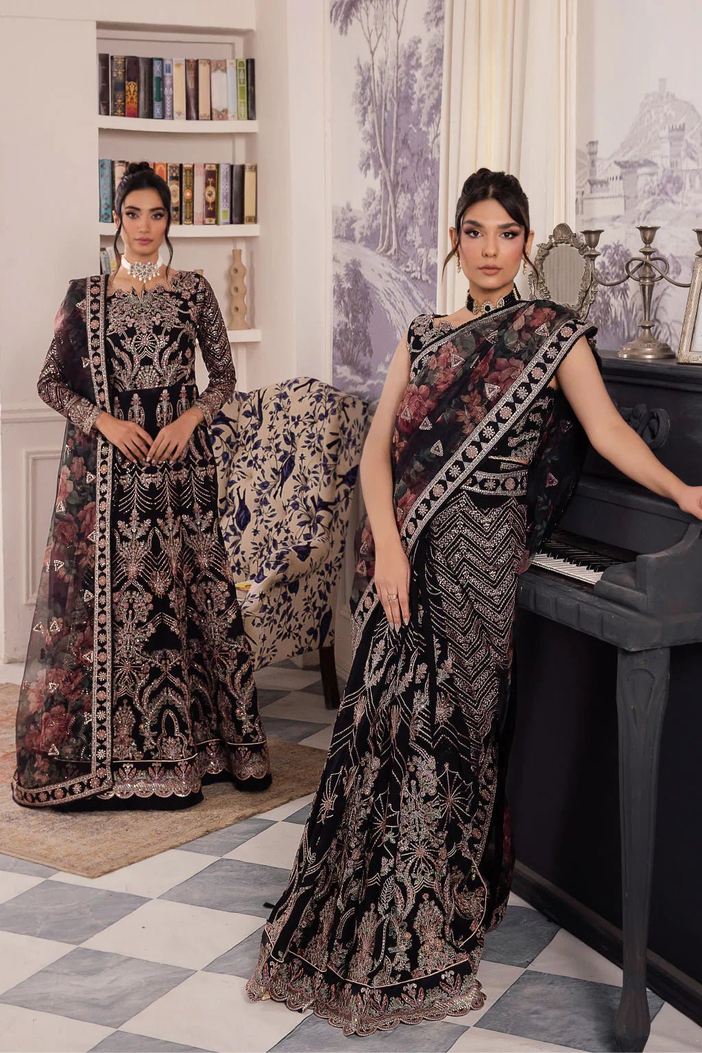 Iznik | Chinnon Chiffon | CC-32 KIAH - Official Iznik - Agha Fabrics UK