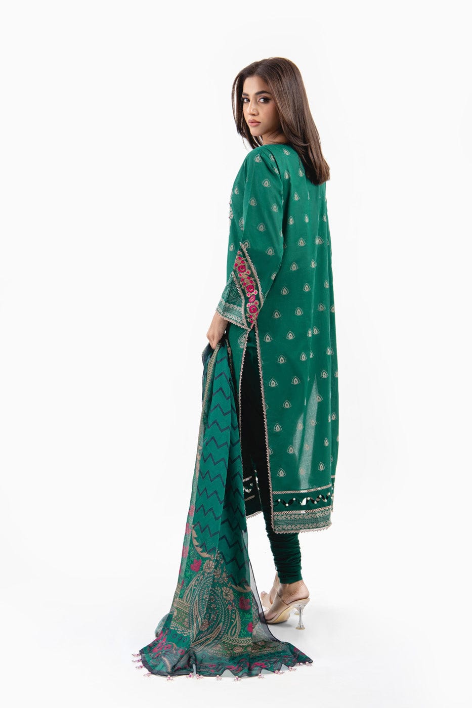 Alkaram | Puff Capsule | JC-03-24-Sea Green - Official Alkaram - Agha Fabrics UK
