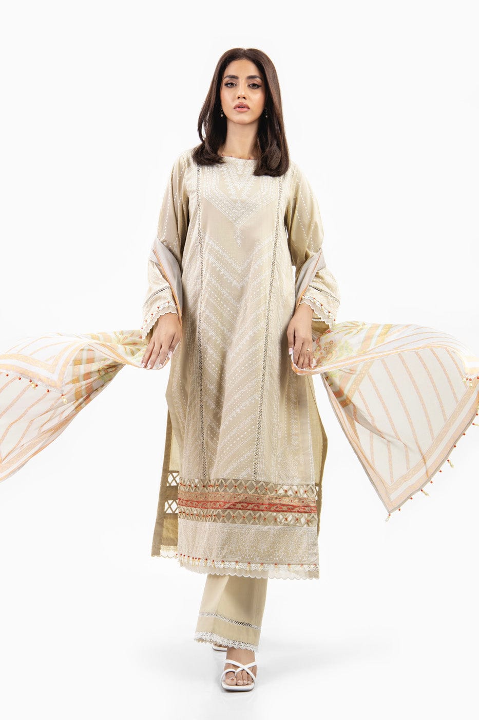 Alkaram | Puff Capsule | JC-04-24-Sand - Official Alkaram - Agha Fabrics UK