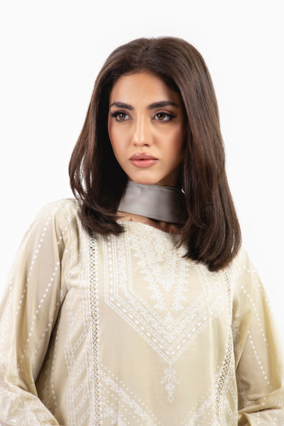 Alkaram | Puff Capsule | JC-04-24-Sand - Official Alkaram - Agha Fabrics UK