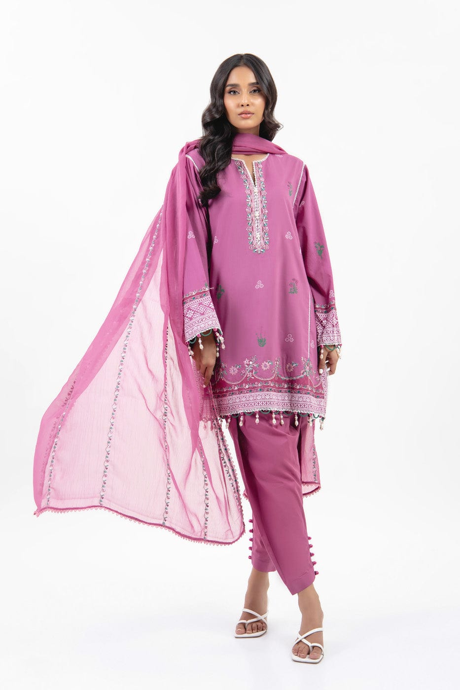 Alkaram | Puff Capsule | JC-10-24-Berry Pink - Official Alkaram - Agha Fabrics UK