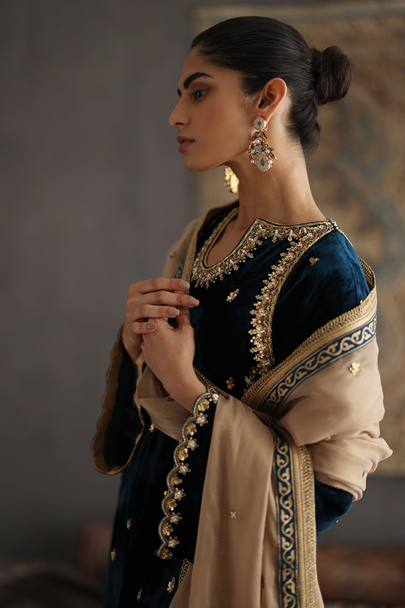 Sana Abbas | Velvet Formals | JOLINE - Official Sana Abbas - Agha Fabrics UK