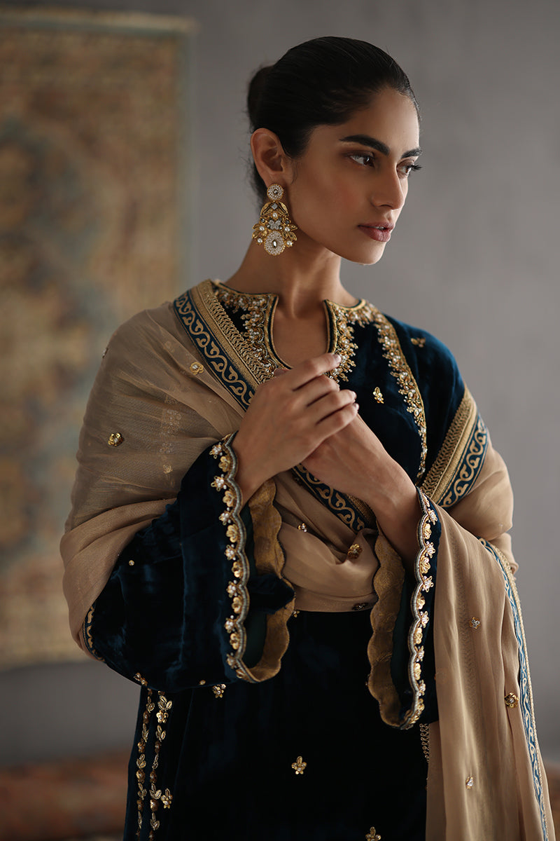 Sana Abbas | Velvet Formals | JOLINE - Official Sana Abbas - Agha Fabrics UK
