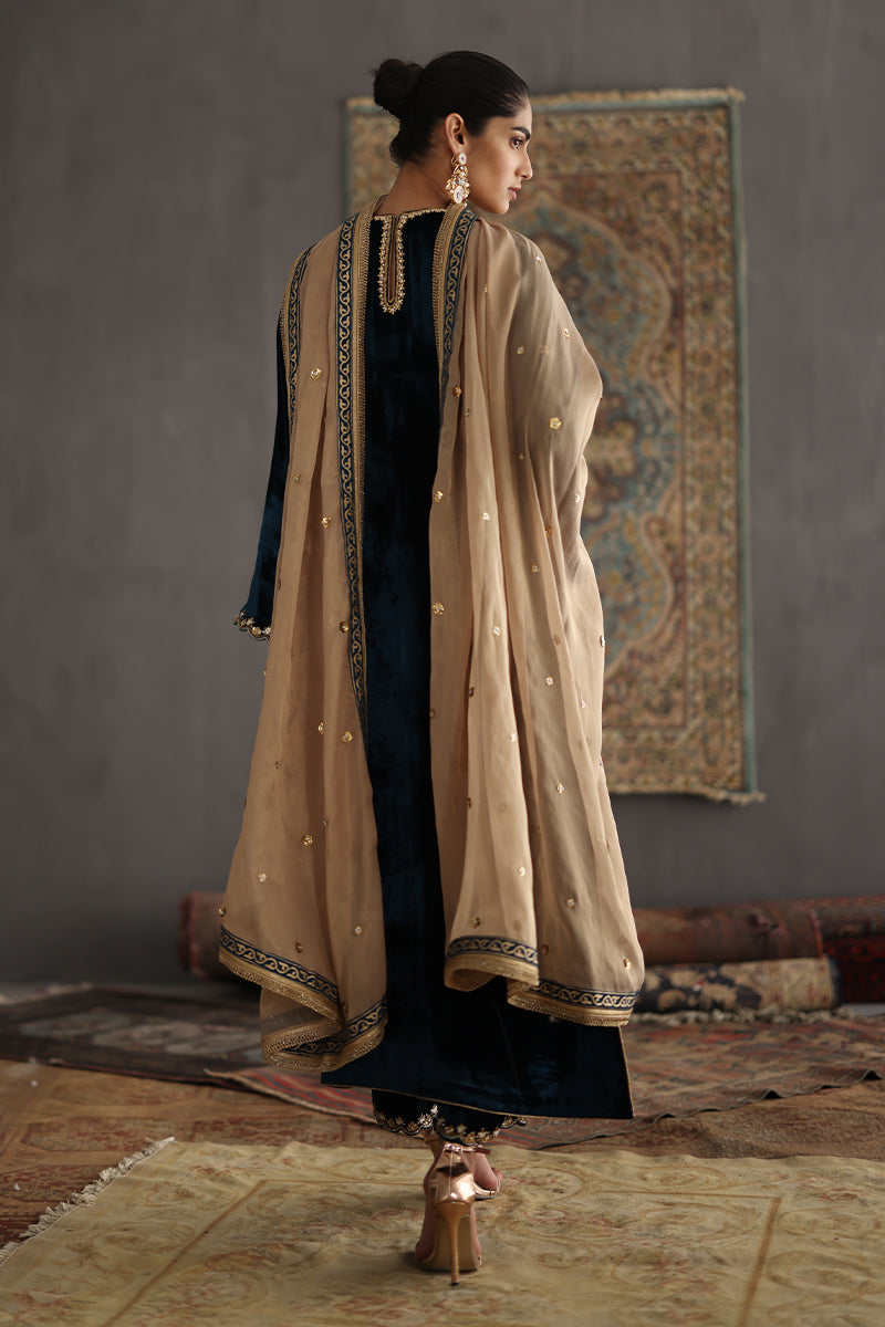 Sana Abbas | Velvet Formals | JOLINE - Official Sana Abbas - Agha Fabrics UK