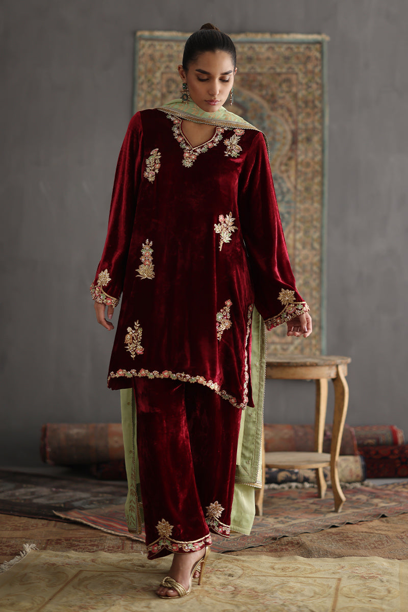 Sana Abbas | Velvet Formals | KARLA - Official Sana Abbas - Agha Fabrics UK