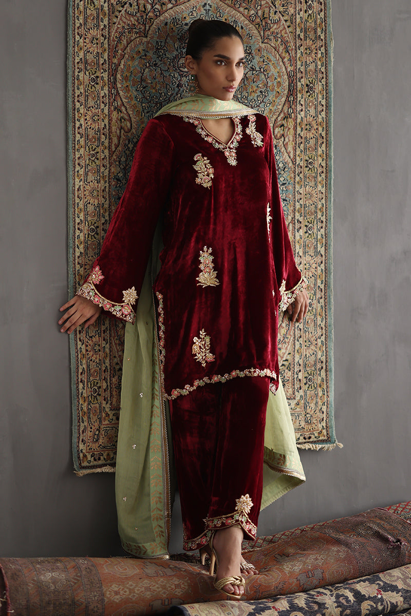Sana Abbas | Velvet Formals | KARLA - Official Sana Abbas - Agha Fabrics UK