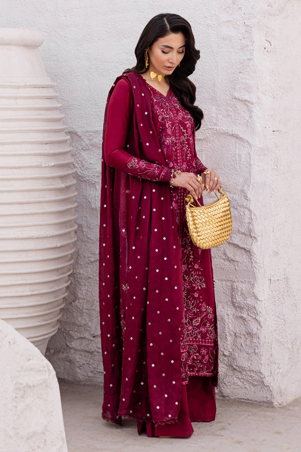 Marjjan | Elyna Lawn | LENI MP-46 (MAGENTA) - Official Marjjan - Agha Fabrics UK