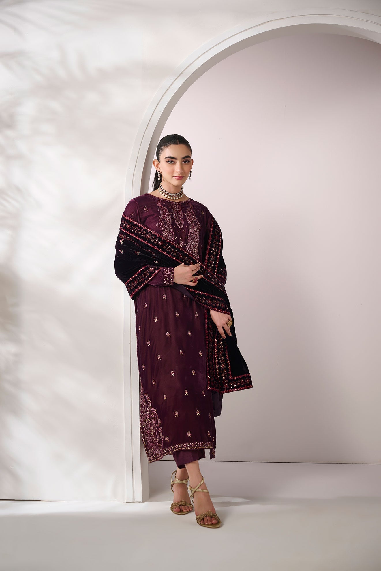 Dhanak | Velvet Edit | FW24DA-2621 PURPLE