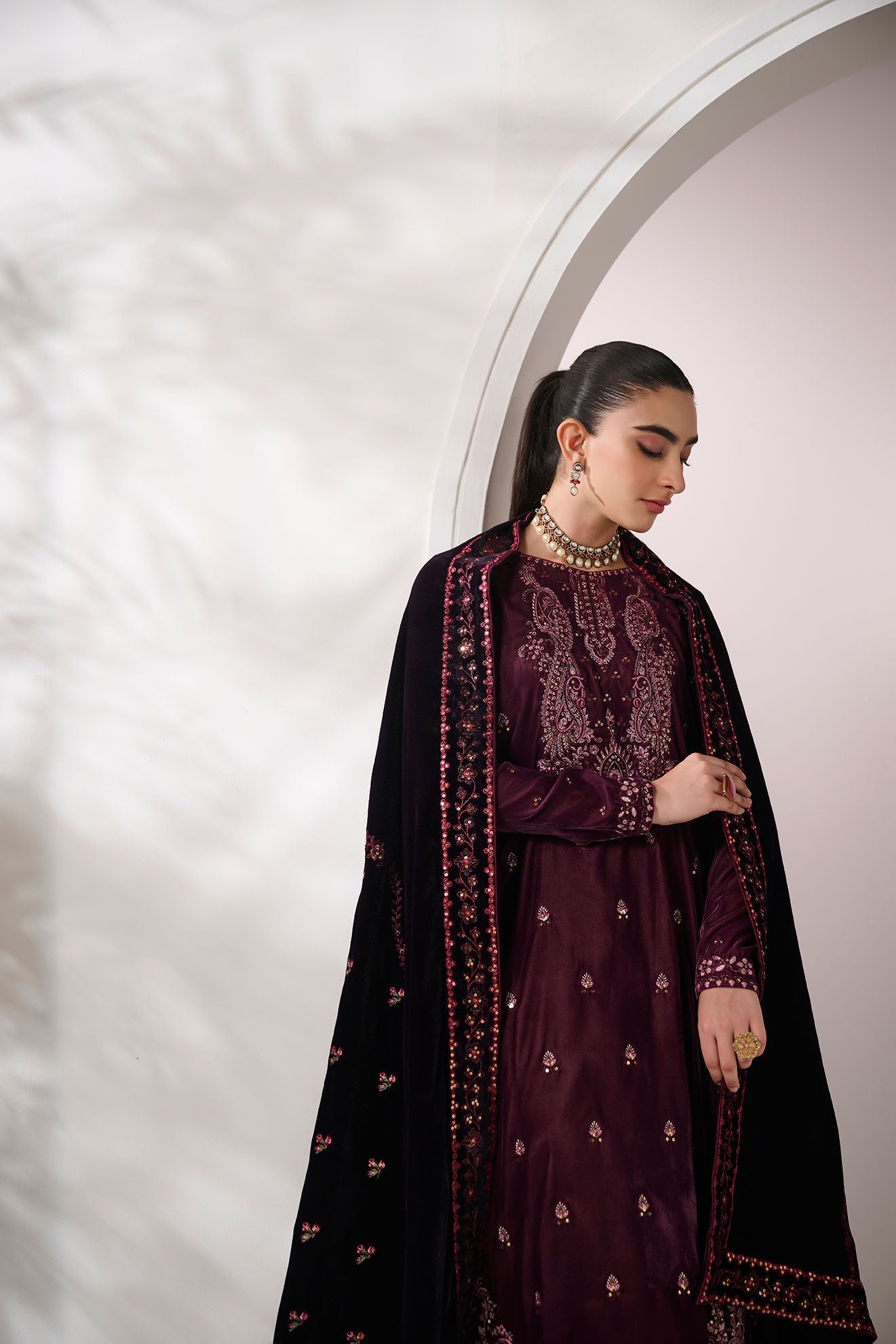Dhanak | Velvet Edit | FW24DA-2621 PURPLE