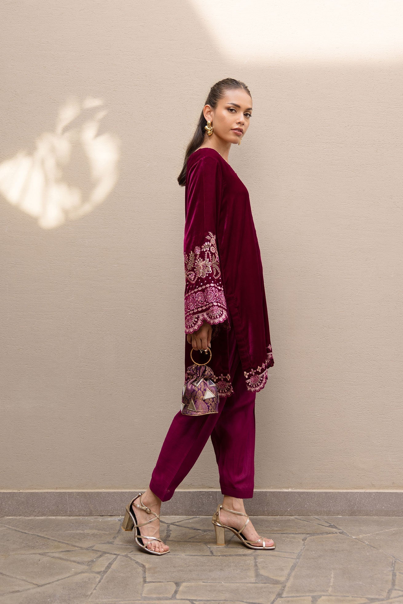 Dhanak | Velvet Edit | FW24DA-2626 PLUM