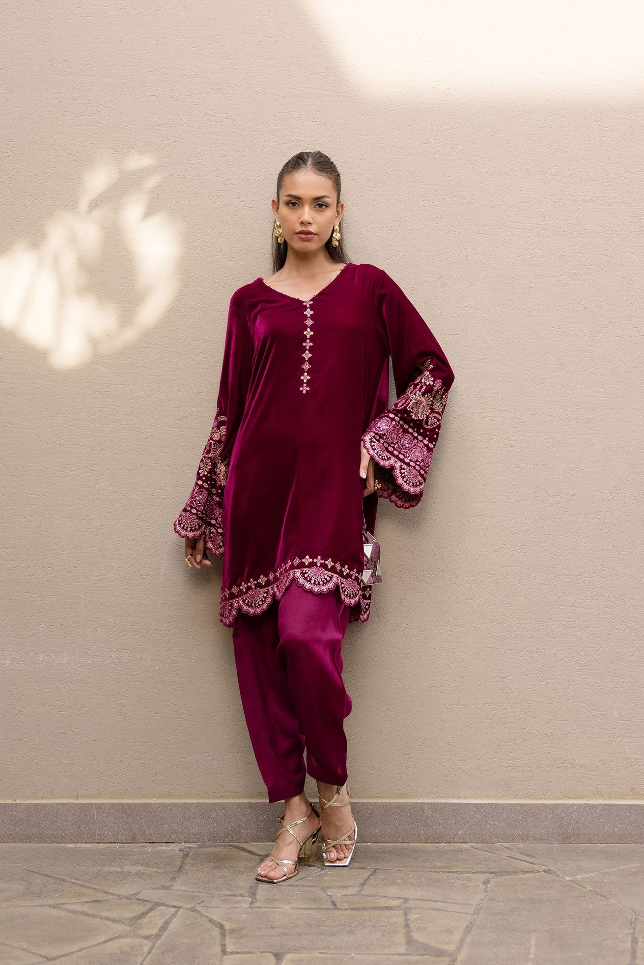 Dhanak | Velvet Edit | FW24DA-2626 PLUM