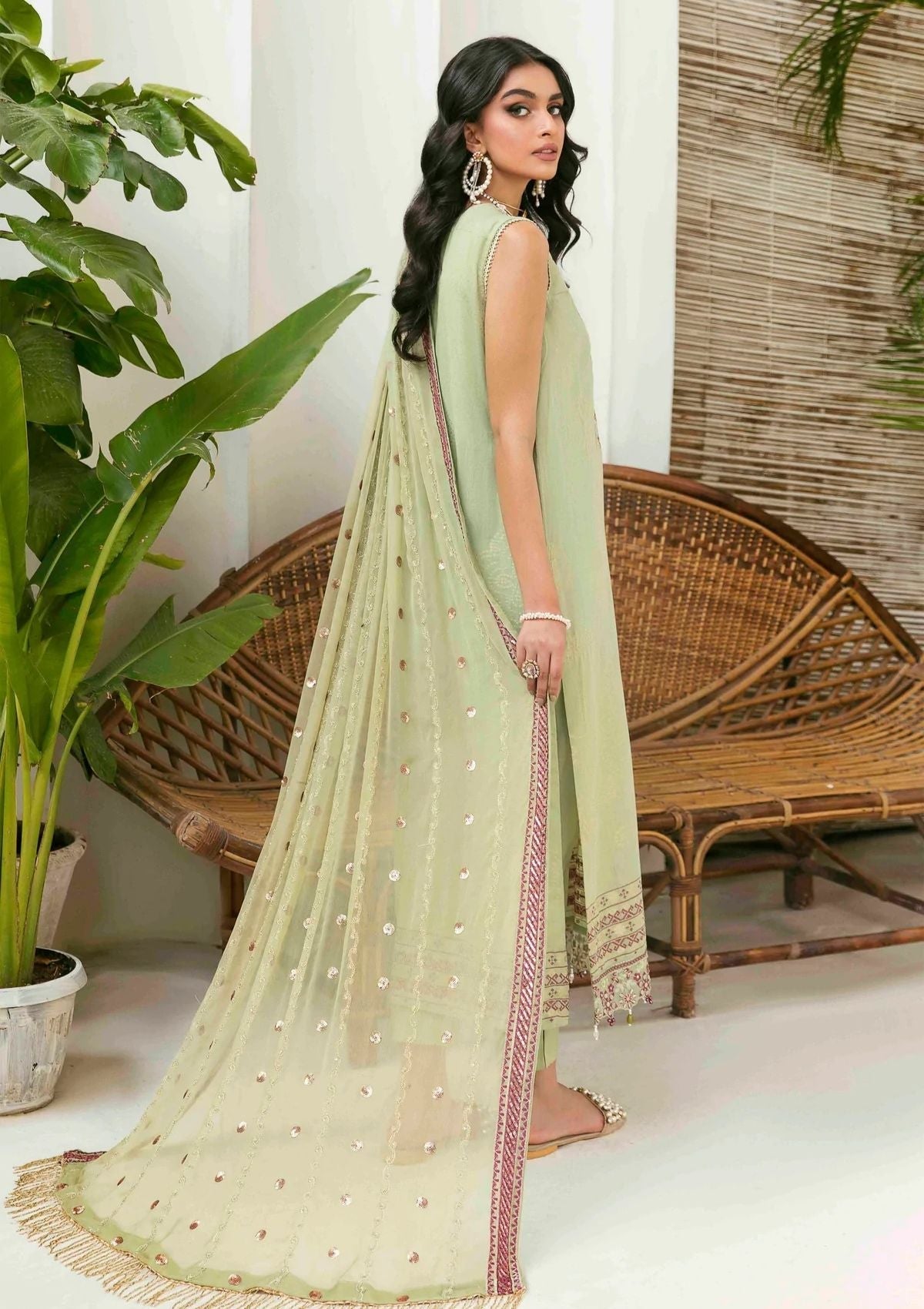 Lawn Collection - Nureh - Maya Jacquard - Cambric - NJ#41 - Official Nureh - Agha Fabrics UK