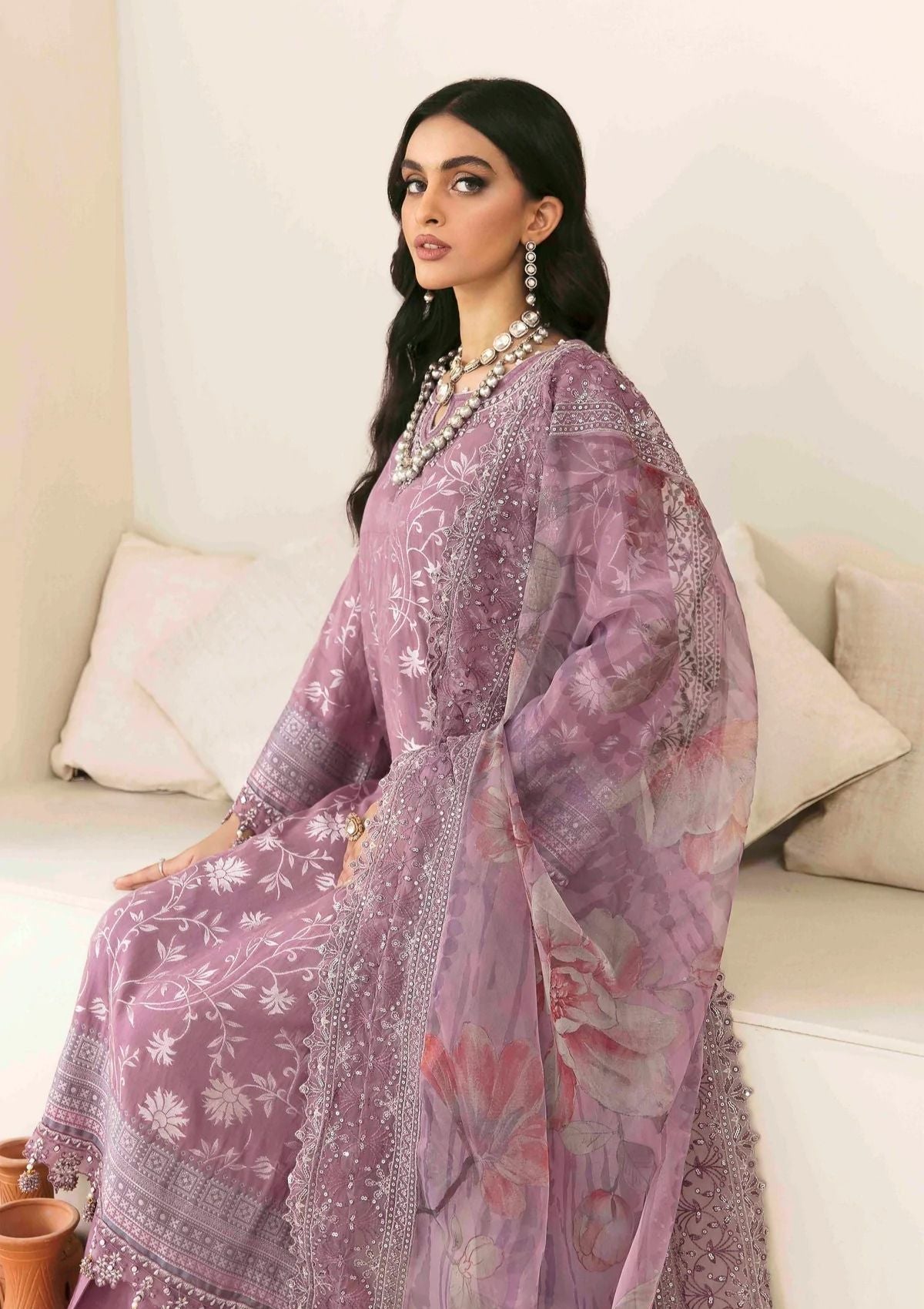 Lawn Collection - Nureh - Maya Jacquard - Cambric - NJ#42