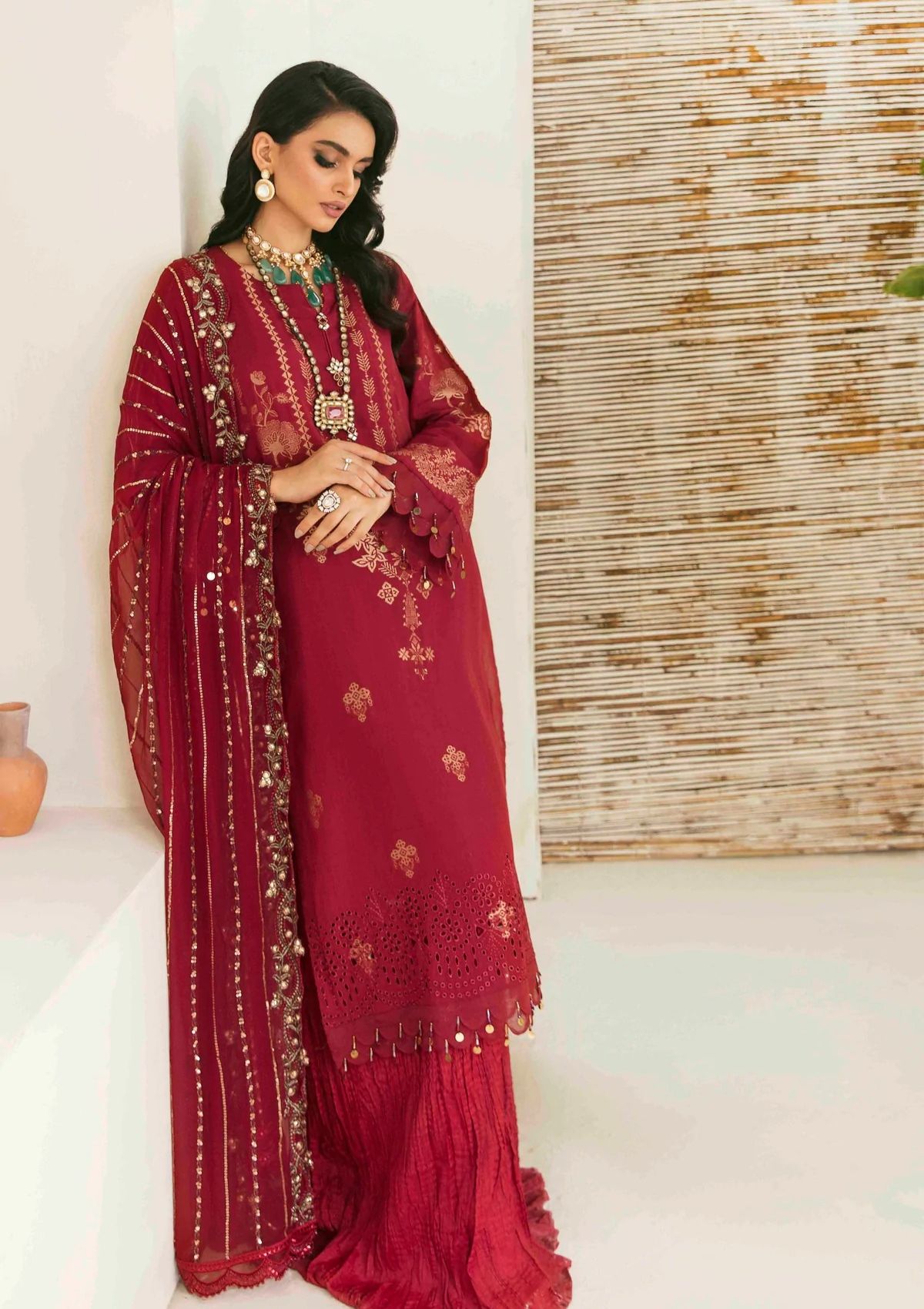 Lawn Collection - Nureh - Maya Jacquard - Cambric - NJ#43