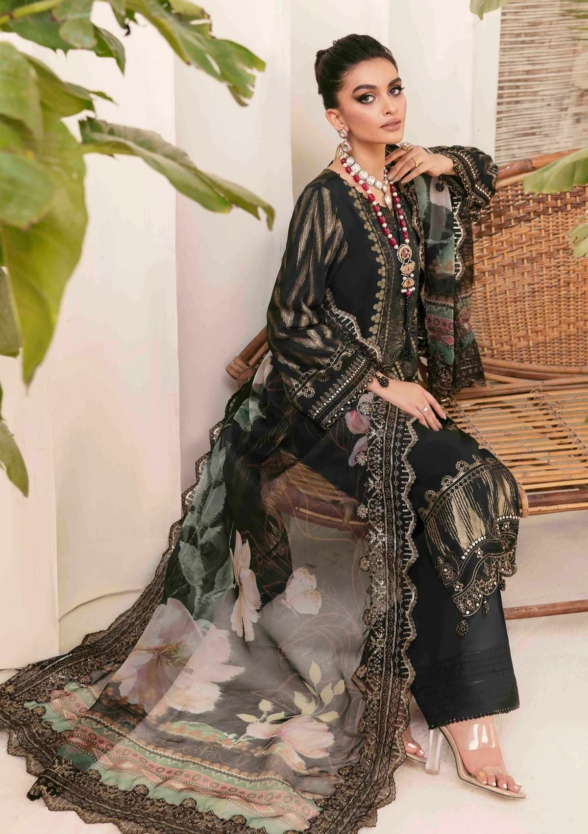 Lawn Collection - Nureh - Maya Jacquard - Cambric - NJ#44