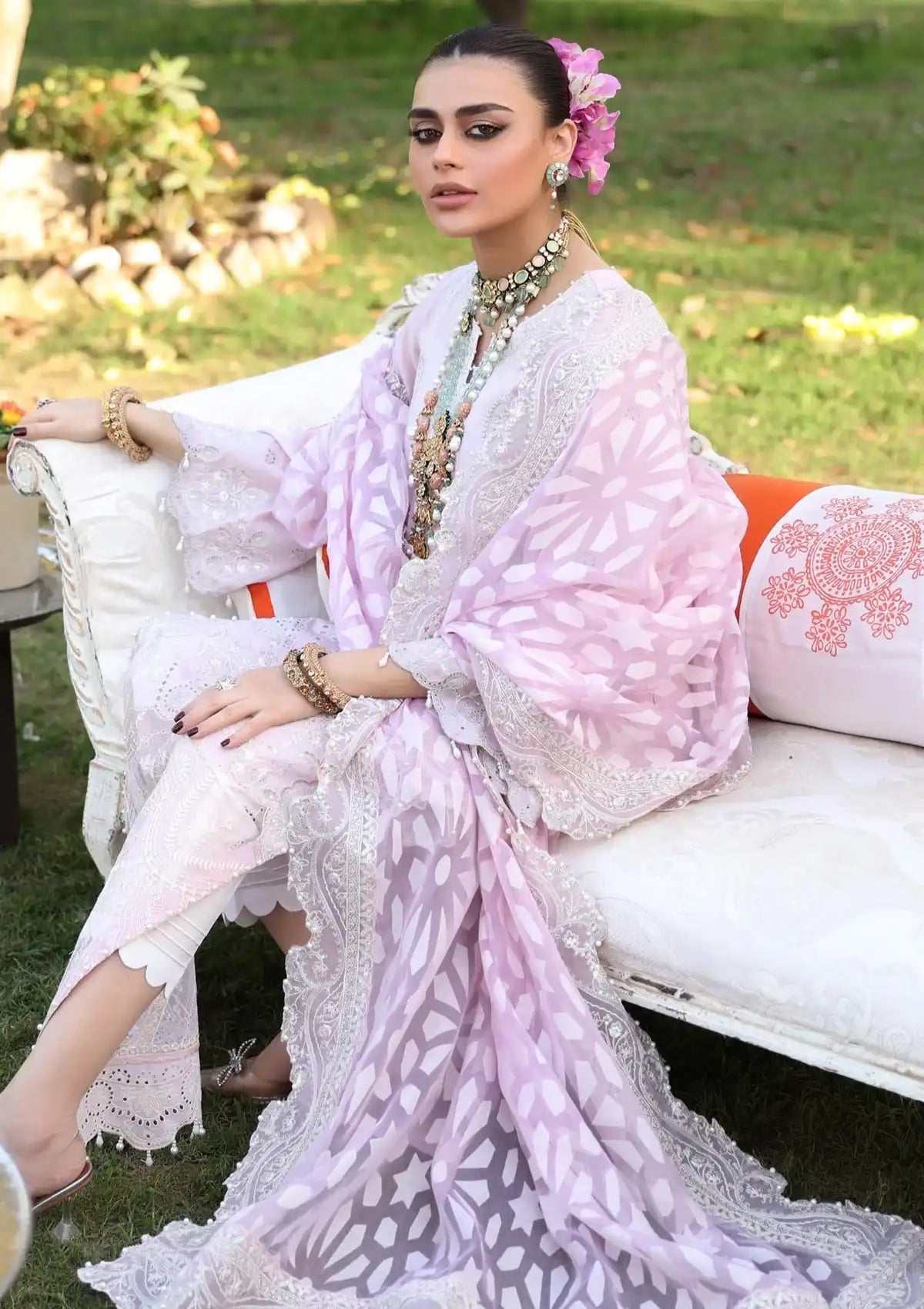 Lawn Collection - Nureh - Nouratan - Festive - NF#30 - Official Nureh - Agha Fabrics UK