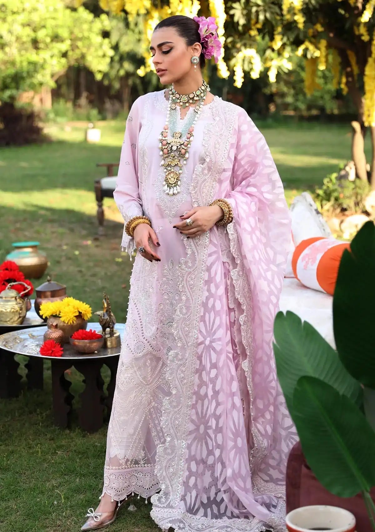 Lawn Collection - Nureh - Nouratan - Festive - NF#30 - Official Nureh - Agha Fabrics UK