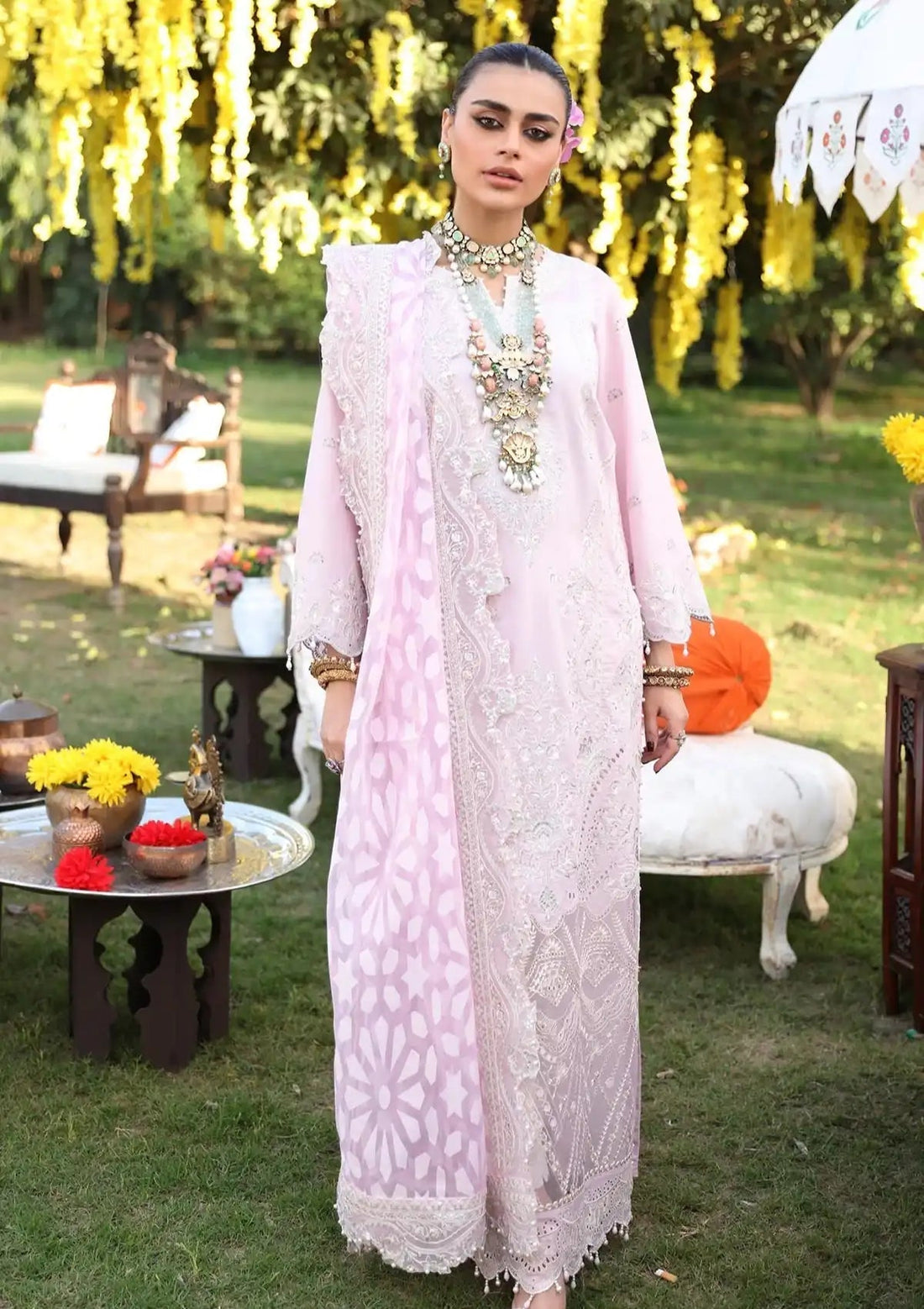 Lawn Collection - Nureh - Nouratan - Festive - NF#30 - Official Nureh - Agha Fabrics UK