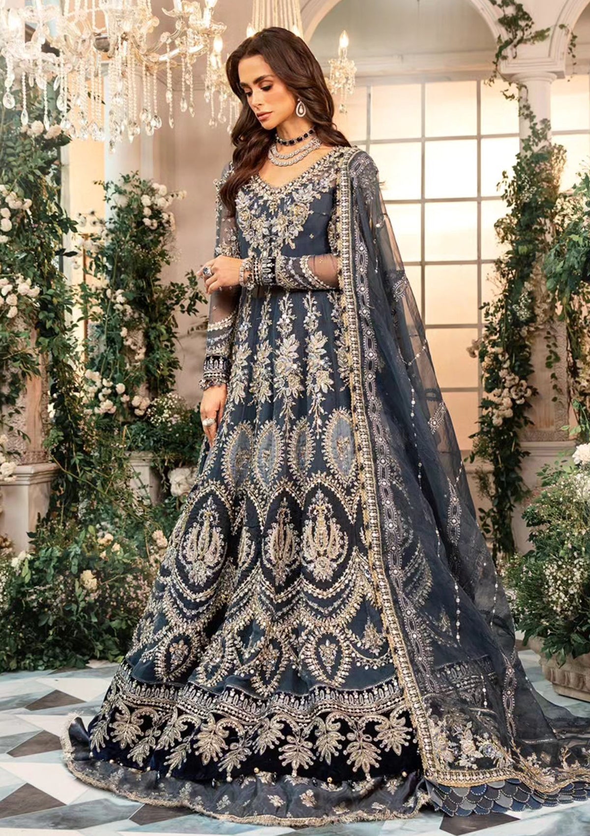 Formal Collection - Maria B - Mbroidered - Wedding Edition 24 - MWE#01 - Official Maria B - Agha Fabrics UK