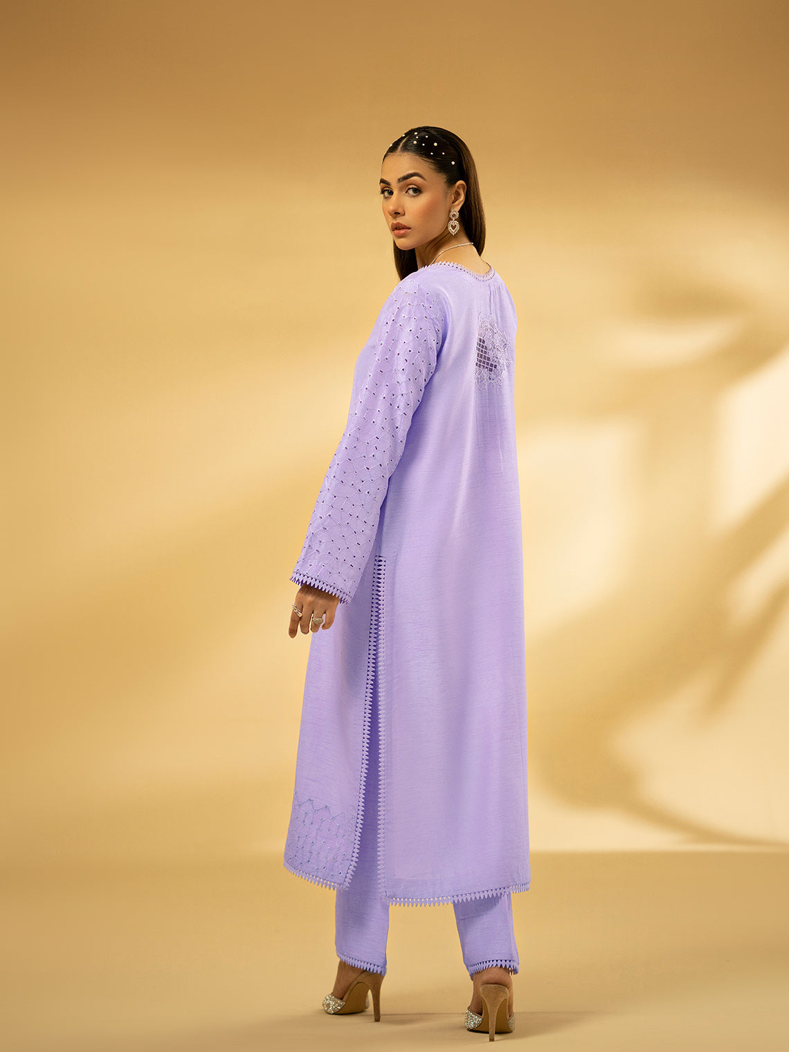 Fozia Khalid | Eid Edit 24 | Lilac Dreamscape - Official Fozia Khalid - Agha Fabrics UK