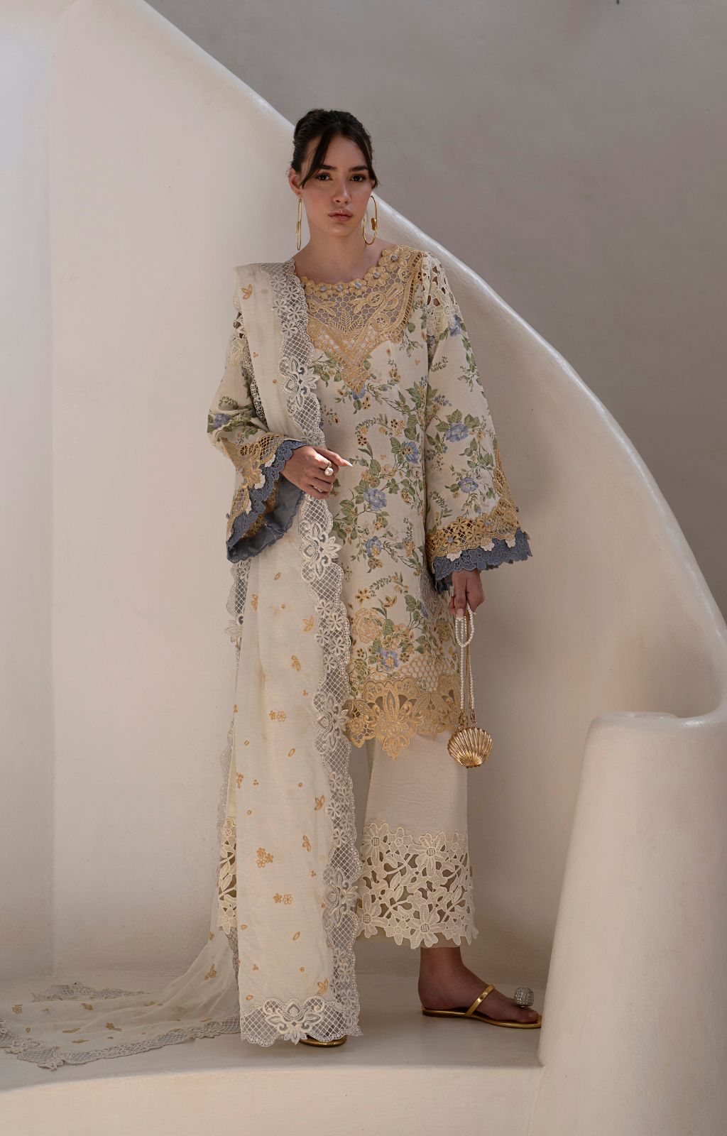 AJR Couture | Printakari Lawn 25 | Maze - Official AJR Couture - Agha Fabrics UK