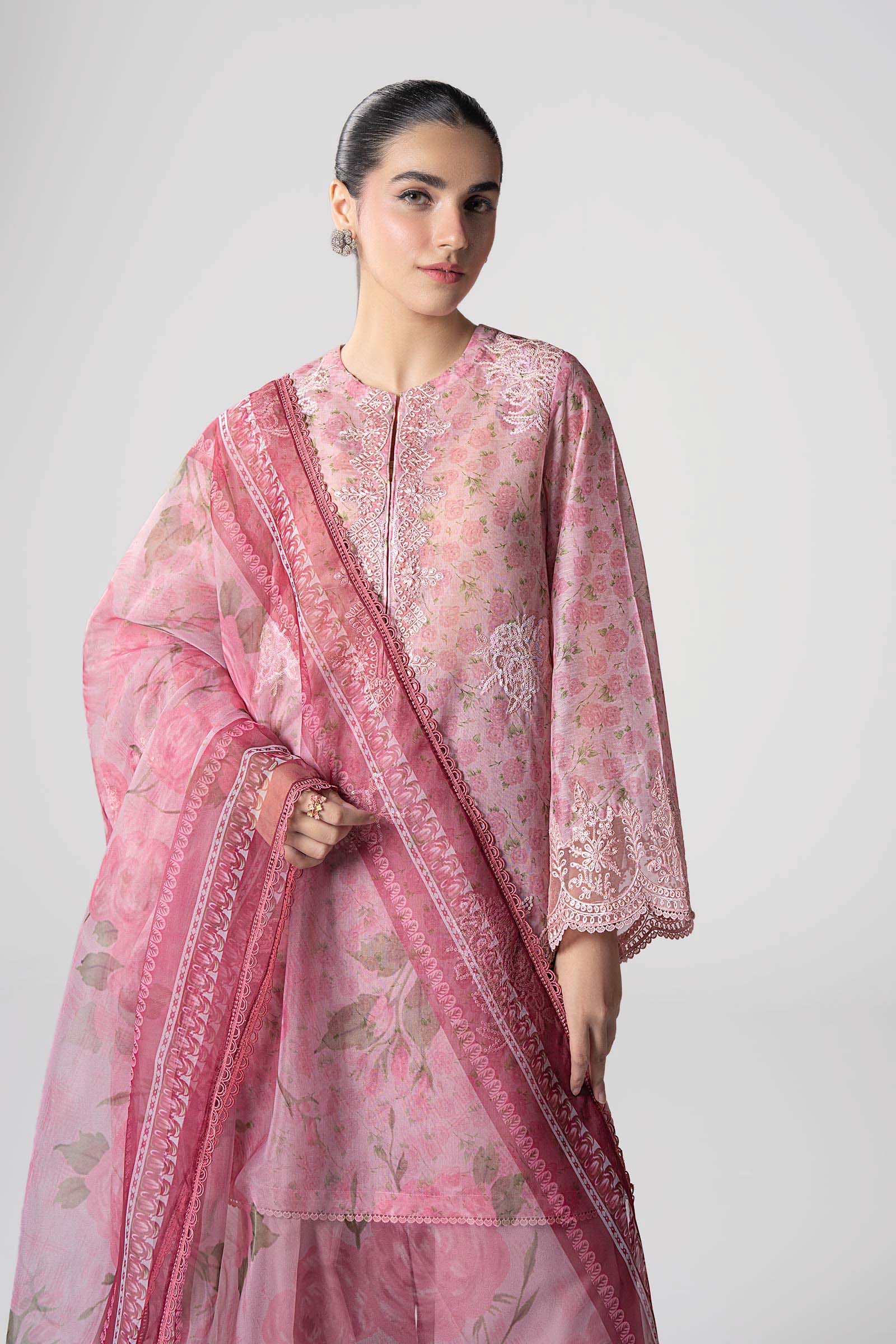 Maria B | Basics RTW | 3 Pc Embroidered Dobby Suit | MB-CS25-145