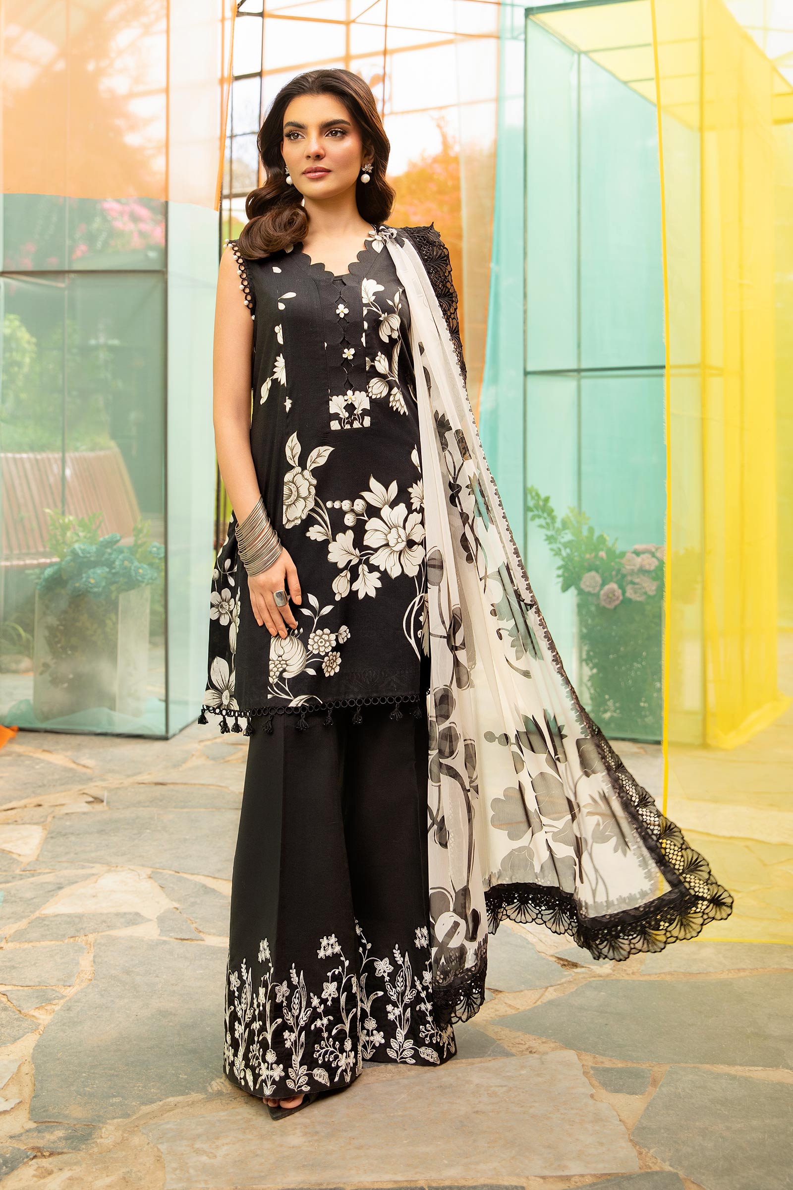 Maria B | M Basic Summer Lawn 25 | MB-CUS25-706B