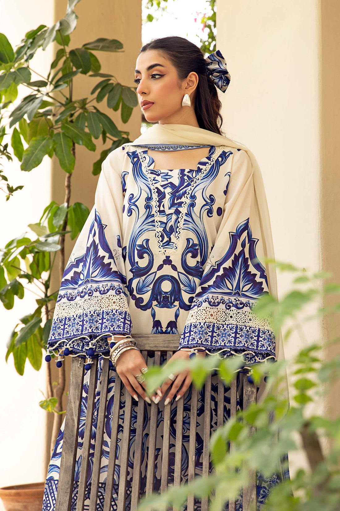 Maria B | Eid Basic Lawn | MB-CUS25-904A