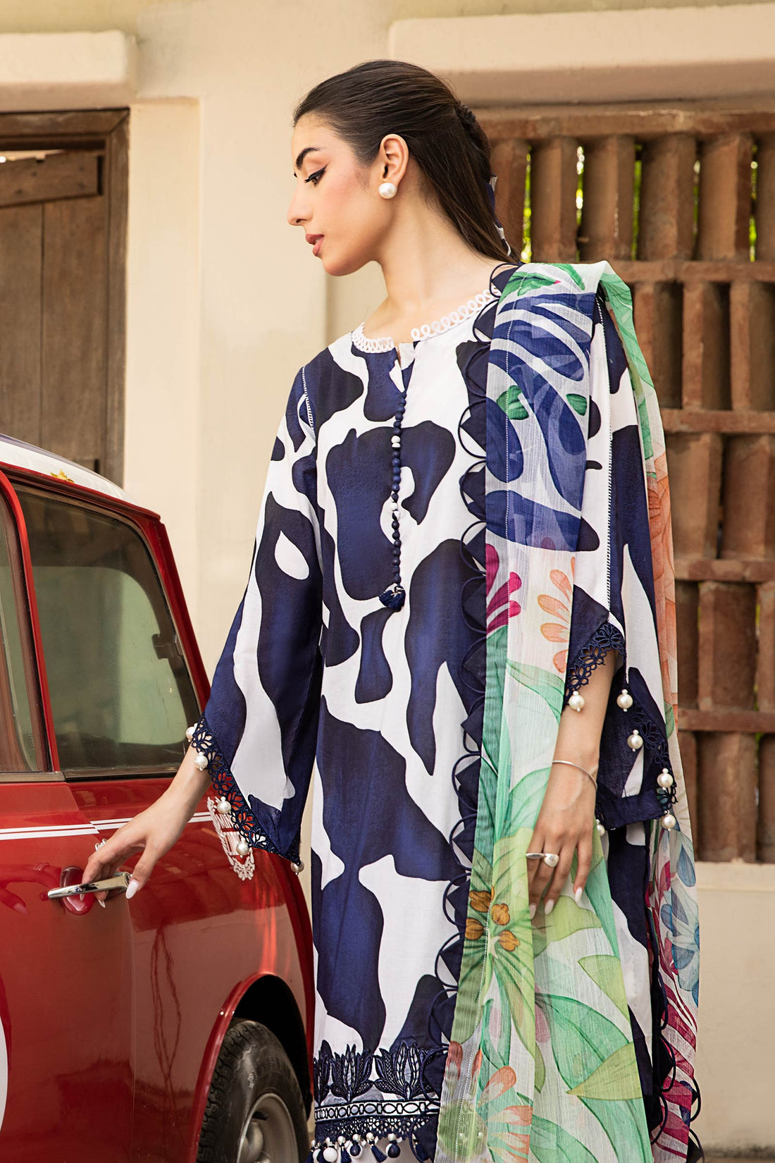 Maria B | Eid Basic Lawn | MB-CUS25-905B