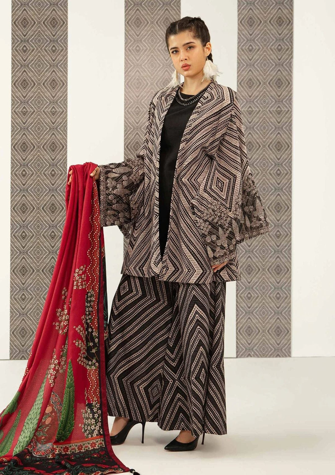 Winter Collection - M.Basics - Unstitched - MB#8A - Official M.Basics - Agha Fabrics UK