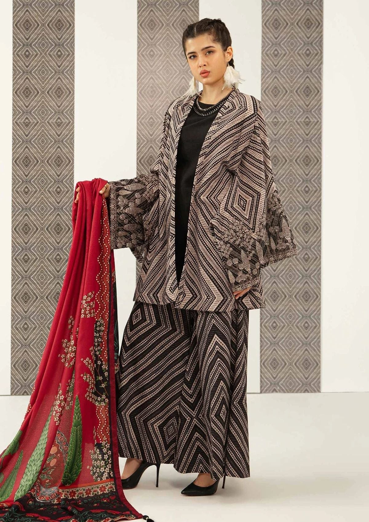 Winter Collection - M.Basics - Unstitched - MB#8A - Official M.Basics - Agha Fabrics UK