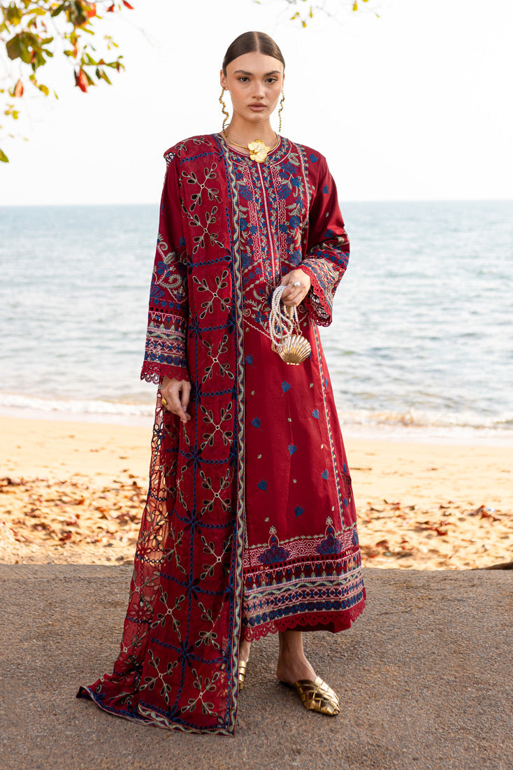 Marjjan | Fasana Lawn | MBL-07 A - Official Marjjan - Agha Fabrics UK