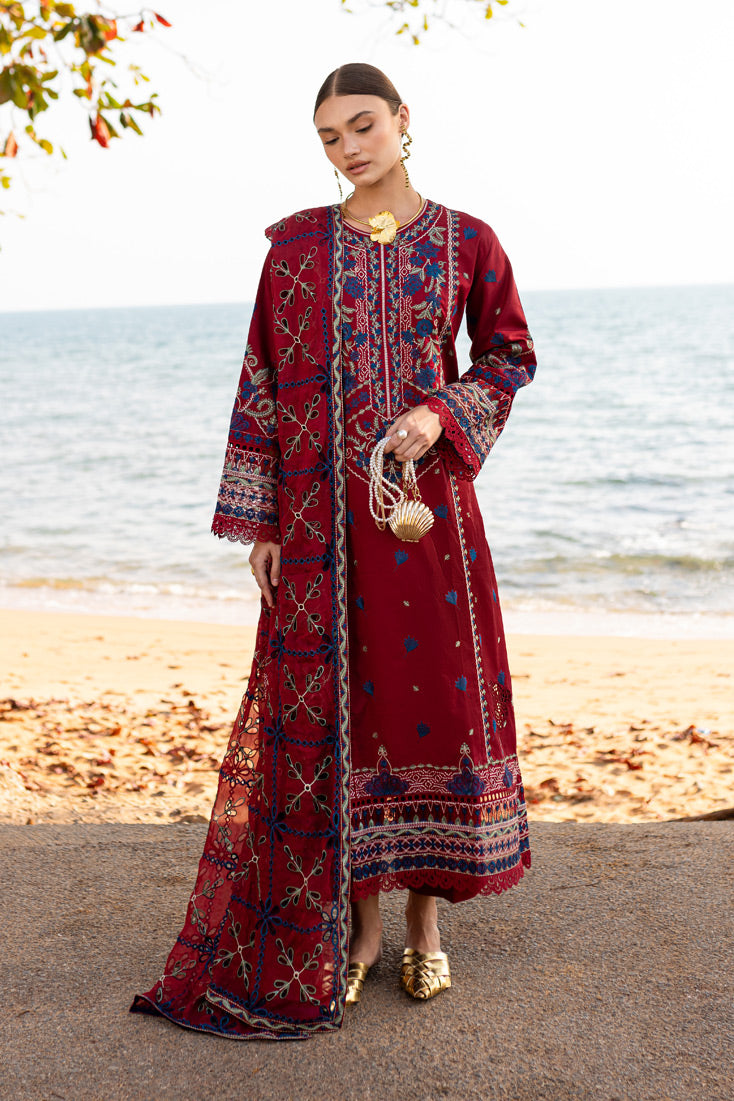 Marjjan | Fasana Lawn | MBL-07 A - Official Marjjan - Agha Fabrics UK