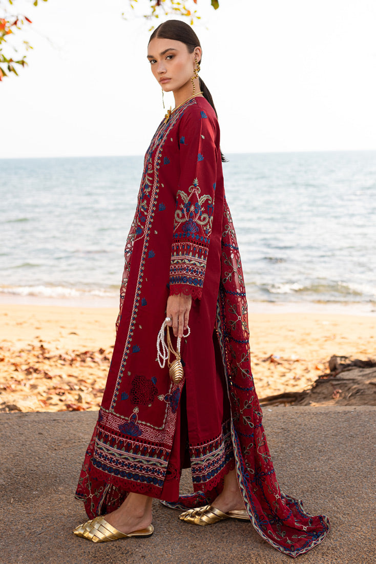 Marjjan | Fasana Lawn | MBL-07 A - Official Marjjan - Agha Fabrics UK